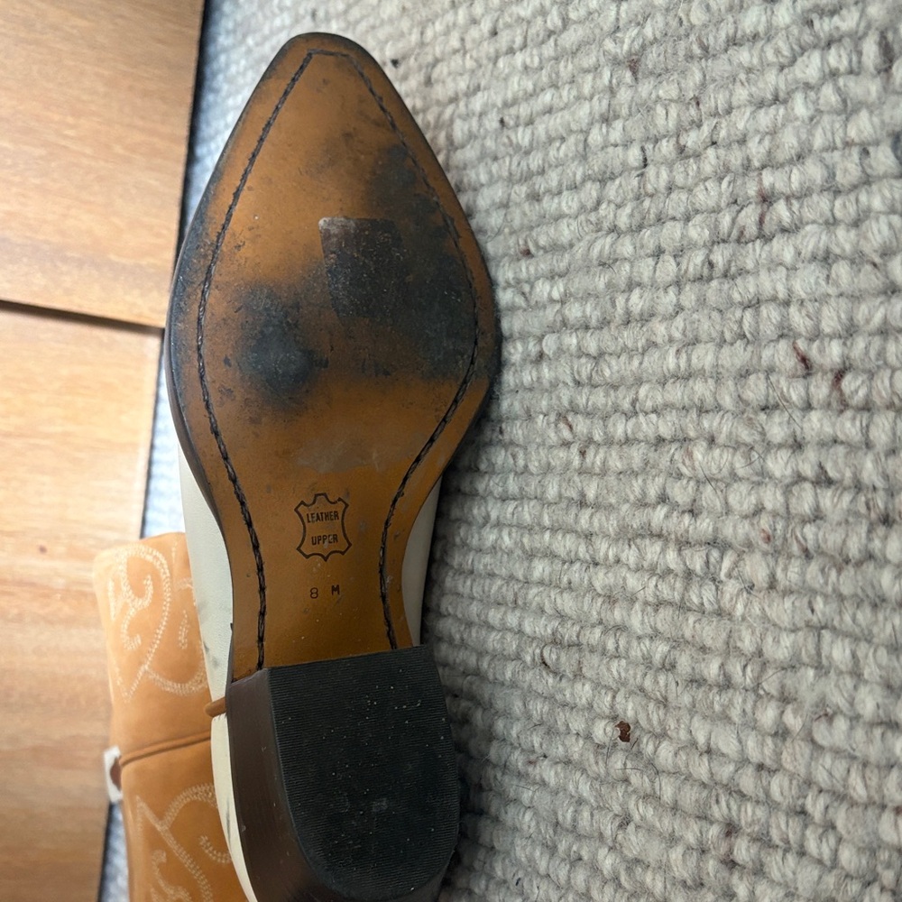 Nine West Tan and Cream cowboy Boots - Picture 8 of 8